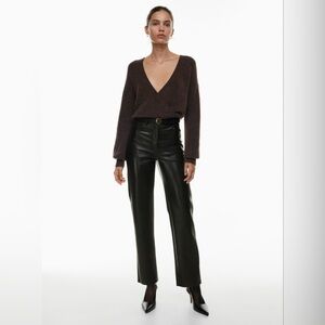 Aritzia Wilfred The Melina™ Pant High-Waisted Vegan Leather Pants